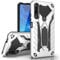 MILAN NICE Huawei Honor 9X Pro Hülle Stoßfeste Kratzfeste Schutzhülle TPU+PC Silikonhülle mit Ständer Bumper Case Cover Mittlere Dicke Ritter Serie Handyhülle (Silber)