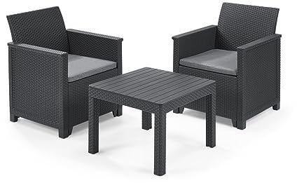 Keter Emma Balcony Set, Mobili da giardino, Grafite
