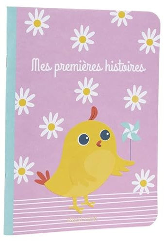 DRAEGER PARIS 1886 - Cahier Enfant Mes Premières Histoires - A5 Format 14,8cm x 21cm - 60 Pages Grands Carreaux - Papier FSC® - Couverture Illustrée Mignonne et Fun - Idée Cadeau Originale