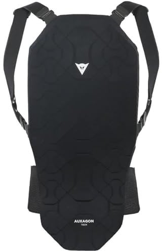 Dainese Unisex-Adult Auxagon Back Protector 2 Ski-und Snowboard-Rückenprotektor mit Hosenträgern, Schwarz/Schwarz, S
