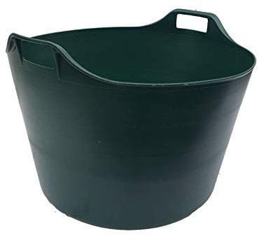 76 LITRE EXTRA LARGE Heavy Duty Flexi Tub Garden Home Flexible Colour Plastic Storage Container Bucket Flex Tub- MADE IN U.K (GREEN)