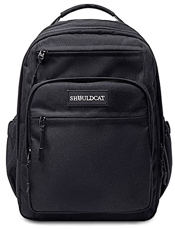 FANDARE Rucksack Schulrucksack Damen Herren Daypacks mit Laptopfach fü 15.6 Zoll Tagesrucksack Schulranzen Junge Mädchen Schultaschen für Universität Reisen Freizeit Wasserdichtes Polyester Schwarz