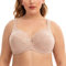CASOLACE Donna Reggiseni Taglie Forti con Ferretto Minimizer Riducente Spalline Imbottite Beige 7J