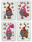 Handwärmer Taschenwärmer Sets Fingerwärmer, gegen kalte Hände im Winter (4er Set Herz Wichtel)