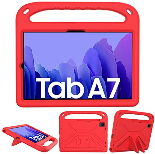 GOZOPO Custodia per tablet Samsung Galaxy Tab A7 10.4 (2020), SM-T500/ T505/ T507 10.4 pollici, ultra leggera, resistente agli urti, robusta, con funzione Supporto, Rosso