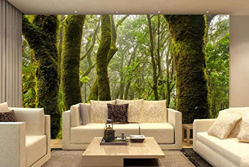 Tapeten Fototapete 3d Effekt Urwald Wandbilder Tapete Wandtapete für Schlafzimmer Wohnzimmer Sofa Tv Hintergrund Wanddekoration,150x105cm
