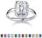 Bestyle Ring Silber 925 Frauen Bling Mondstein April Damenring Verstellbar Fingerring mit Diamant Heilstein Modeschmuck für Mädchen
