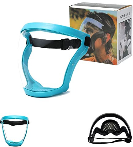 Anti-Fog Protective Full Face_Shield, Reusable Super Face Protective Cover, HD Durable Adjustable Face Visor