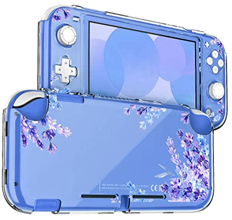 DLseego Schutzhülle Kompatibel mit Switch Lite, Hart PC Slim Durchsichtige Hülle Cover, Stoßfest rutschfest Zubehör für Switch Lite,Lavende