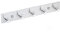 QNIIAED Coat Hooks Wall Mounted,Multipurpose Stainless Steel Screw in Door Hook Metal Heavy Duty Coat Rack Row of hook Hanger Towel Robe Clothes Hat Hook for Bathroom Bedrooms(Brushed Silver 5 Hooks)
