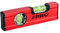 PRO600 Mini Wasserwaage 17cm mit Ergonomischen Profil - ERS+ (Easy Reading System) Präzise Kleine Wasserwaage mit Anti Shock Absorber Endkappen - Farbe Rot