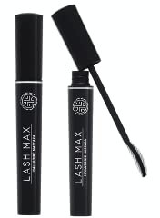 2er Set Wimperntusche | Hyaluron Mascara für empfindliche Augen, tiefschwarz mit Silikonbürste auf wachsbasis. Ölfrei Volume Lashes (Mascara (2er Pack))