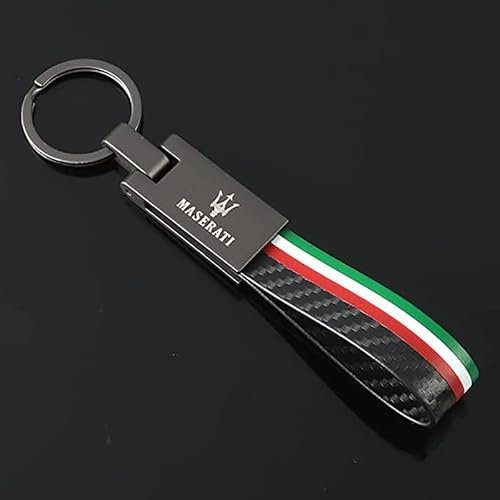 Auto-Logo Schlüsselanhänger, für Alfa Romeo FIAT Abarth Maserati mit Logo Autoschlüsselbund Ersetzen Zubehör für Unisex Familie Geschenk,D