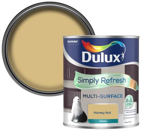 Dulux Simply Refresh Multi Surface Eggsgell Paint - Honey Nut - 750ML