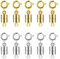 10 Pcs Magnetic Necklace Bracelet Clasps and Closures Chain Fasteners Magnetic Jewelry Clasps Connector Locking for Necklaces Jewelry Accessories (5 Gold 5 Silver)