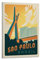 Retro-Weltreiseposter Brasilien Sao Paulo Kunstposter Leinwand Malerei Dekor Wanddruck Foto Zuhause Moderne dekorative Poster 20 x 30 cm