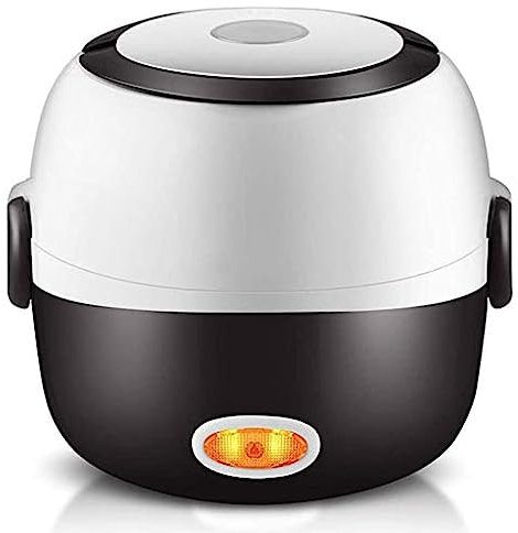 KANBUN Fiambrera eléctrica Mini Cocina multifunción portátil, vaporera calentada para Alimentos de 1,2 L, Olla arrocera, vaporizador de Huevos