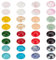 GOMAKERER 32 Stück 16 Stile Edelstein-Cabochons, Gemischter Ovaler Stein Mit Flacher Rückseite Bunter Natürlicher Jadestein Türkisfarbener Stein Winzige Achatsteine Für Die Schmuckherstellung