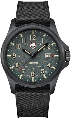 Luminox Herren Analog Quarz Uhr mit Gummi Armband XL.1961