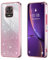 BEEJTUNY Funda para Redmi Note 9S / Redmi Note 9 Pro, Carcasa Protectora Transparente con Brillo Degradado, Funda Móvi Suave y Hermosa, Elegante Carcasa Anticaída. Rosa