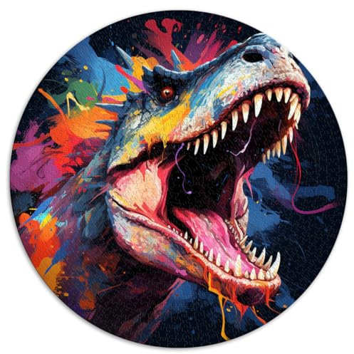 Puzzle Tyrannosaurus Rex 1000 Teile Puzzle 26,5x26,5 Zoll Spielspielzeug Spaß bei Aktivitäten zu Hause, Geburtstagsgeschenk, Reisegeschenk,