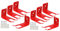 ARTIBETTER Feuerlöscher-wandhalterung Metallbau Einfache Installation Rote Farbe