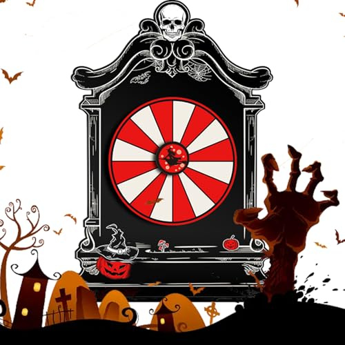 Tisch-Glücksrad – Halloween-Glücksrad, Glücksrad-Zubehör | Auffälliges Glücksrad, Brettspiel, Halloween-Glücksrad, Party-Glücksrad, Halloween-Glücksspiel, Tischspiel, Halloween-Glücksrad