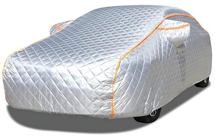 Abdeckplane Auto für Renault Grand Modus 2008-2012, Auto Halbgarage, 5 Schichten Verdickung Hageldecke Für Auto Outdoor Wasserdicht Auto Halbgarage Winter