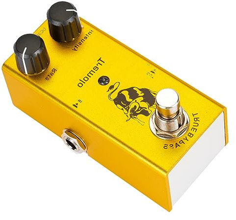 Yardwe Tremolo-pedal Für Gitarre Mit Rate Und Depth-control True Bypass Photoelektrischer Röhrenschaltung Für Klassisches Röhren-tremolo-