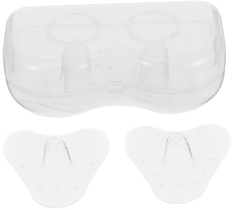 Beaupretty Silikon-brustschutz Zum Stillen Dreieckig Designed Passend Für Stillende Mütter Inklusive Aufbewahrungsbox Für Hygienische Lagerung Transparent Und Diskret Einfach Anzulegen Entfer