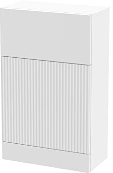 Balterley WC Unit, Floor Standing Back To Wall Water Closet Unit, Bathroom Square WC, BTW Water Closet for Bathroom and Cloakroom, No Concealed Cistern & Toilet Pan - 500 x 253 x 810 mm (White)