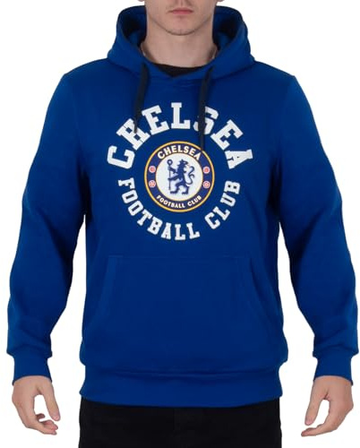 Chelsea Mens Hoody Fleece Graphic OFFICIAL Football Gift