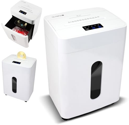 Olympia MC 2508 S Aktenvernichter | Papierschredder Aktenvernichter & Paper Shredder für Dokumente | Aktenschredder P5 Mikroschnitt | 8 Blatt | 25L Auffangvolumen | Leiser Schredder | Papier Schredder