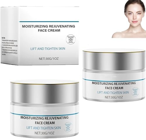 Moisturizing Revitalizing Cream, Deeply Hydrating, Firming and Lifting, Smooth Wrinkles & Fine Lines, Brightening Skin Tone, Softer Touching, Suitable for Neck and Face (2pcs)