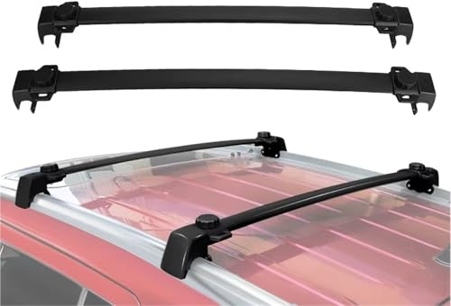Dachträger Für Jeep Für Compass 2011–2016 (mit Vertikalen Seitenstangen) 2-teilig/Set Schwarze Autodachträger-Querstangen Dachrelinge