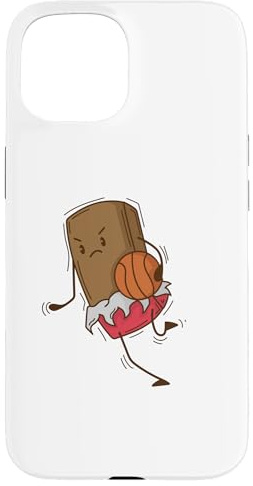 Chocolate plays Basketball Case for iPhone 15
