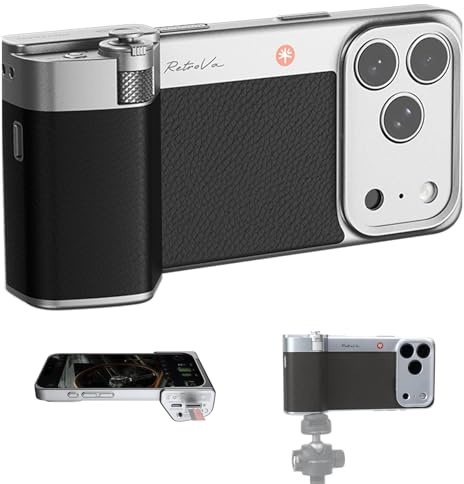 PGYTECH RetroVa Kameragriff Kit für Retro-Fotografie, für iPhone 17 Pro Max