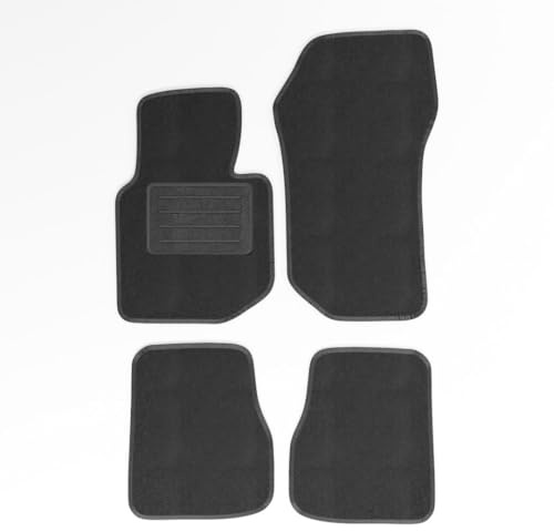 Mats4all Textil Fussmatten Passend für BMW 3-er E36 Cabrio 1992-1998 | rutschfest | Mit Verstärkung | 4-teilig | Autoteppiche | Teppich-Set