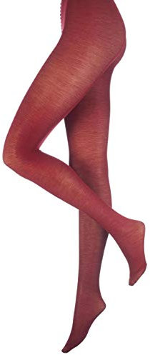 Trasparenze Ladies 1 Pair Jennifer Merino Wool Tights In 7 Colours - Medium - Wine Red