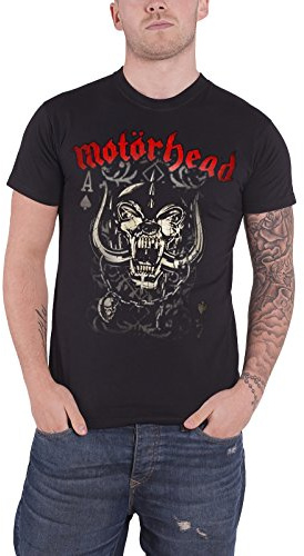 Motorhead Men Playing Card Short Sleeve T-shirt, Black, Small