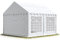 Tendone per feste 3x5 m PVC bianco 100% impermeabile Gazebo da giardino Tendone da esterno Tenda party