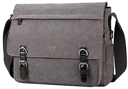 TRP0207 Troop London Classic Laptop Messenger Bag (Black)