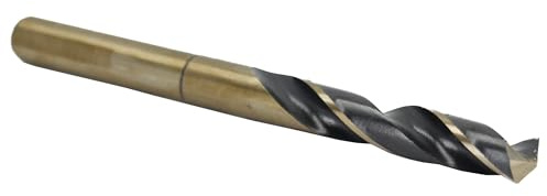 Drill America - Broca KFDRSD3/8X5/8 5/8 pulgadas de vástago reducido de acero de alta velocidad negro y dorado KFD con vástago de 3/8 pulgadas, serie KFD