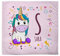 LolaPix Einhorn Decke mit Name. Neugeborene Geschenke. Verschiedene Designs. Rosa Einhorn