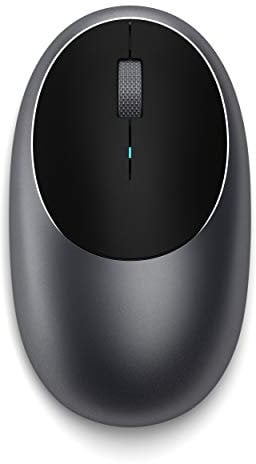 SATECHI M1 Wireless Bluetooth Maus – USB-C wiederaufladbar, kompakt & tragbar, für Mac/Windows, kompatibel mit MacBook M4/M3/M2, Pro, Air, iMac, iPad Pro, iPhone 16/15/14 & mehr – Space Grau