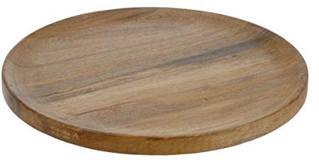 Meinposten. Teller Holzteller Mango Dekoteller Tischdeko Mangoholz Deko Schale Holz Ø 37-38 cm