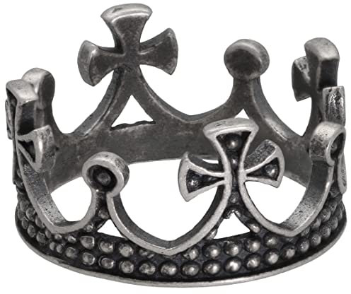 Handmade geschenk für ihn 925 Sterling Silber Ring für Männer Ring Männer Schmuck Herren Ring Krone Ring Antik König Ring mittelalterliche Königin gotischen Ring Vintage Ring