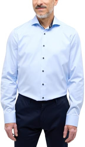 ETERNA Male Cover Shirt unifarben Slim FIT
