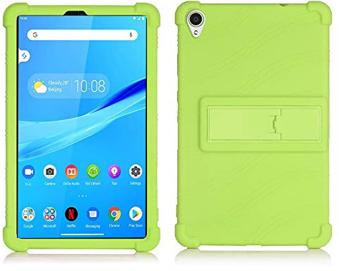 RLTech Funda Carcasa para Lenovo Tab M8, Silicona TPU Flexible con Soporte Función Funda Protectora Case Cover para Lenovo Tab M8 TB-8505F/TB-8505X 8 Pulgada, Verde