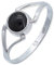 Ring 925 Silber Onyx schwarzer Stein Edelstein echt Silber Damen Sterling Silber Geschenk (MRG-211-03-(52))